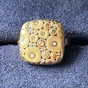 Alex Sepkus Mosaic Diamond & 18k Gold Ring